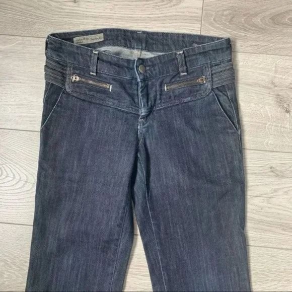 Citizens of Humanity blue denim low waist boot cut trouser fit stretch size 26 W - Picture 5 of 12